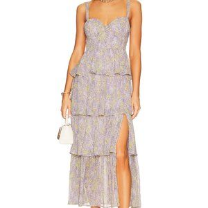 ASTR the Label Midsummer Dress in Lavender Multi Floral Size L